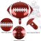 12 Pieces 18 inches Football Balloons Football Themed Party Decorations Foil Mylar Rugby Ball Balloons for Birthday Sports Graduation Party